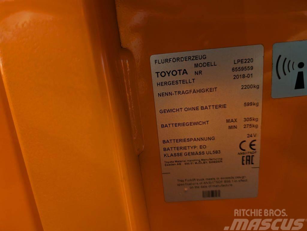 Toyota LPE 220 // Batterie 2020 // 3810 Std. // Initialhu Stivuitoare de micã inaltime pentu logistica