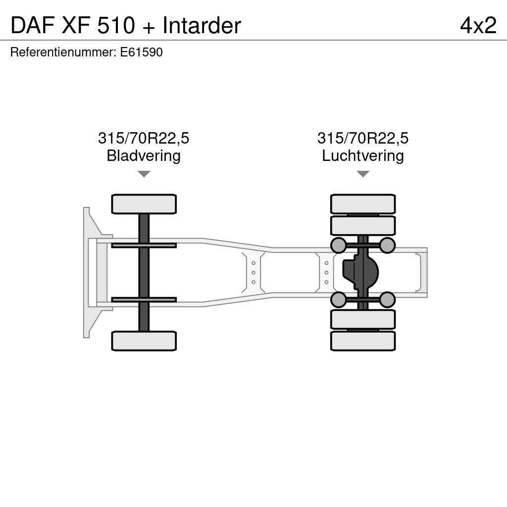 DAF XF 510 + Intarder Autotractoare