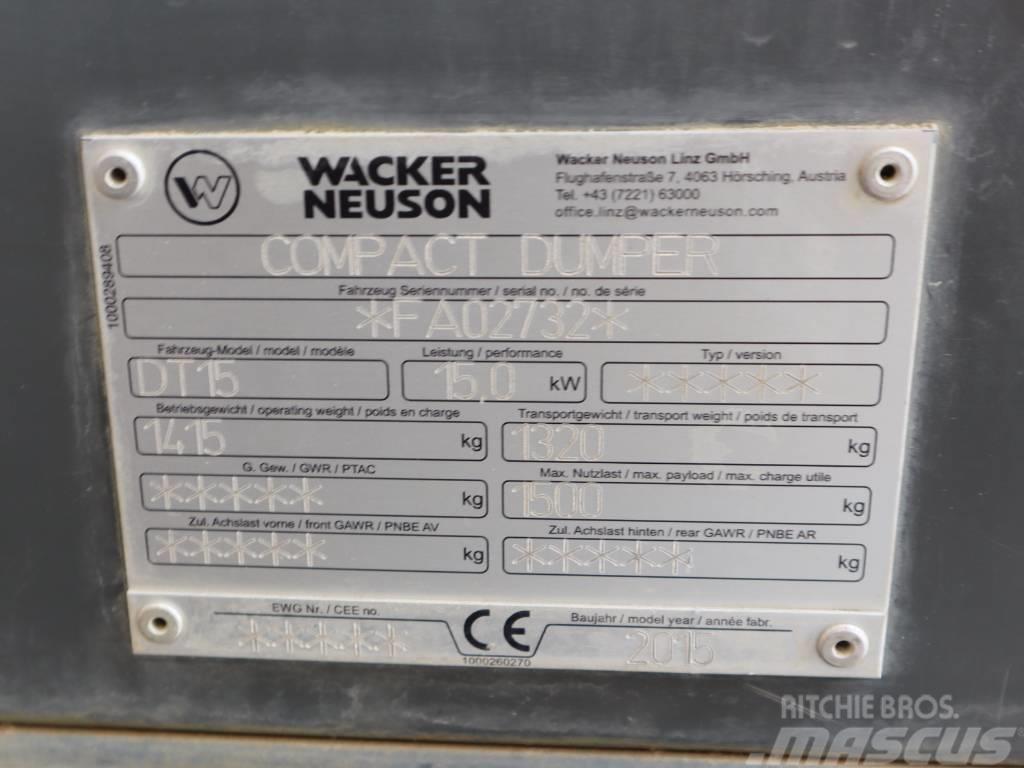 Wacker Neuson DT 15 Autobasculante cu senile