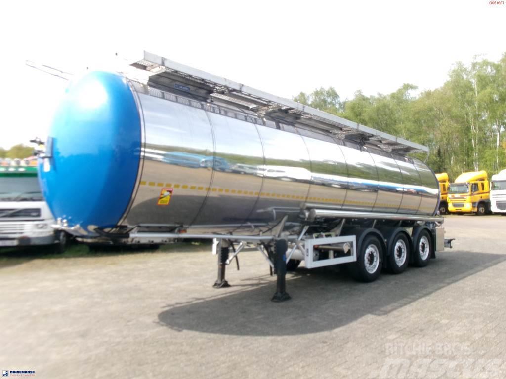 Feldbinder Chemical (non ADR) tank inox 34 m3 / 1 comp Cisterna semi-remorci