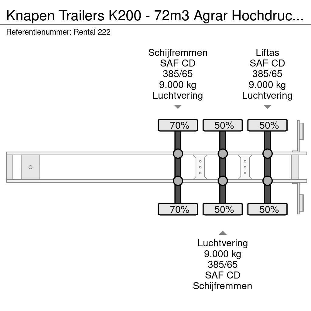 Knapen Trailers K200 - 72m3 Agrar Hochdruckreiniger Walking Floor semi-remorci