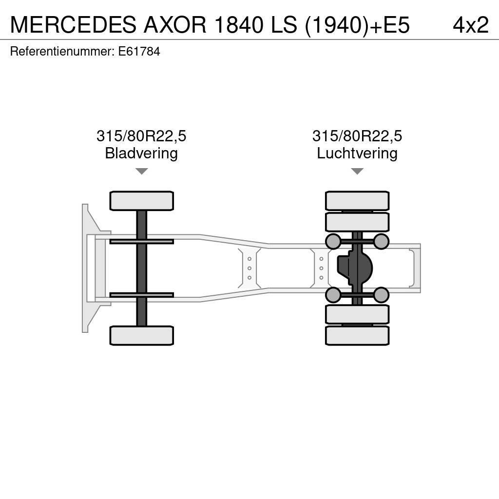 Mercedes-Benz AXOR 1840 LS (1940)+E5 Autotractoare