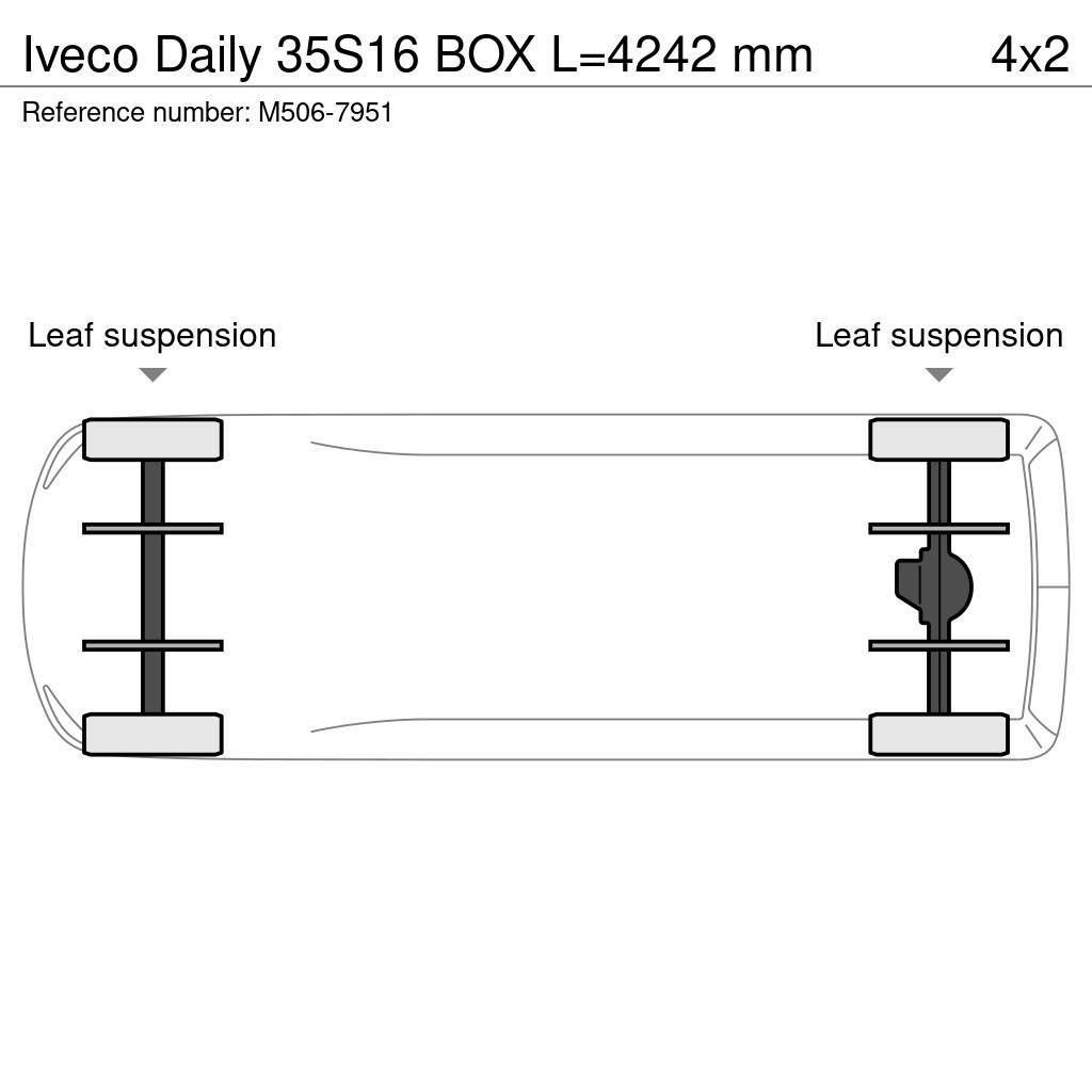 Iveco Daily 35S16 BOX L=4242 mm Altele