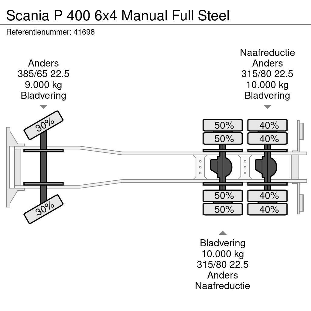 Scania P 400 6x4 Manual Full Steel Camion cu carlig de ridicare