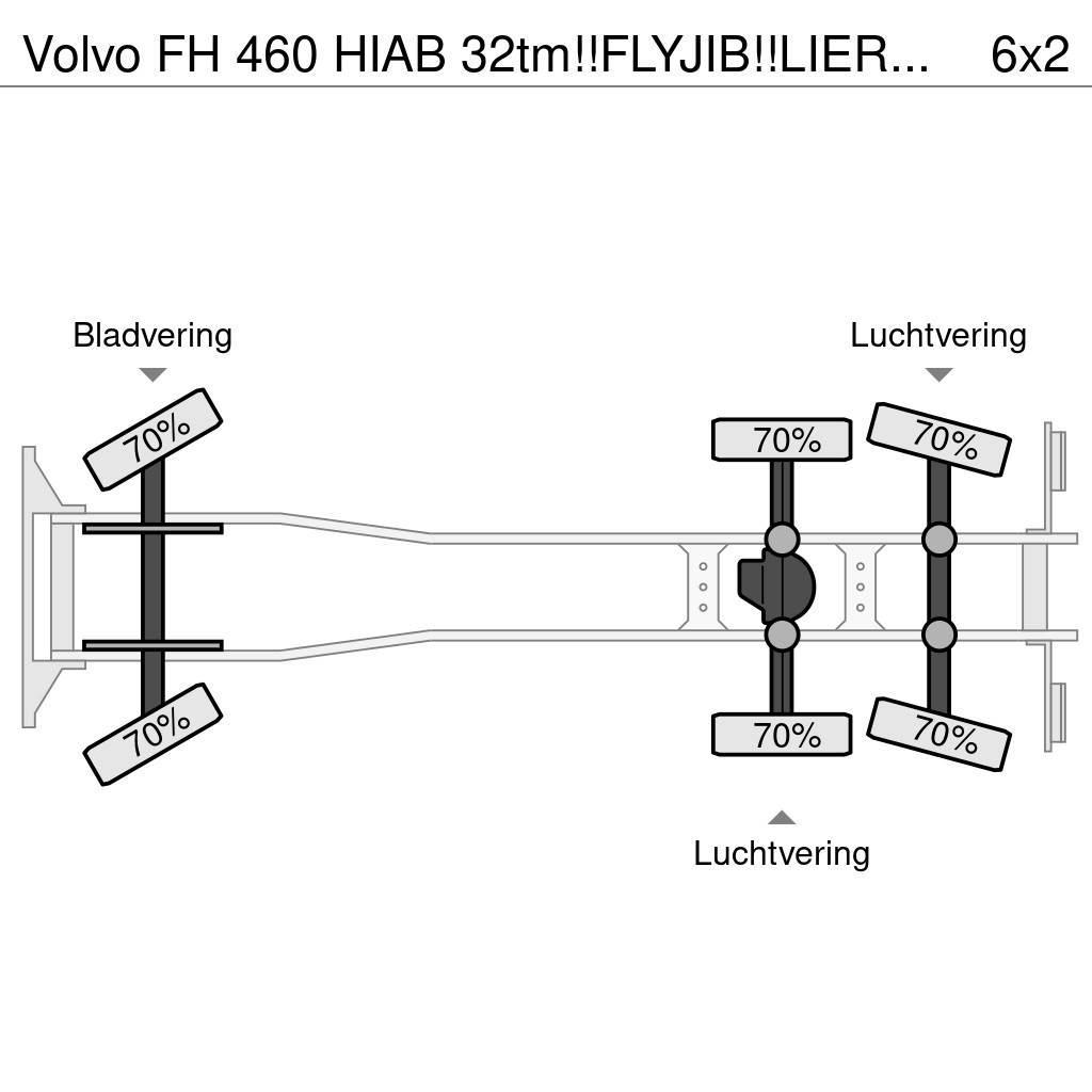 Volvo FH 460 HIAB 32tm!!FLYJIB!!LIER/WINSCH/WINDE!!EURO6 Macara pentru orice teren