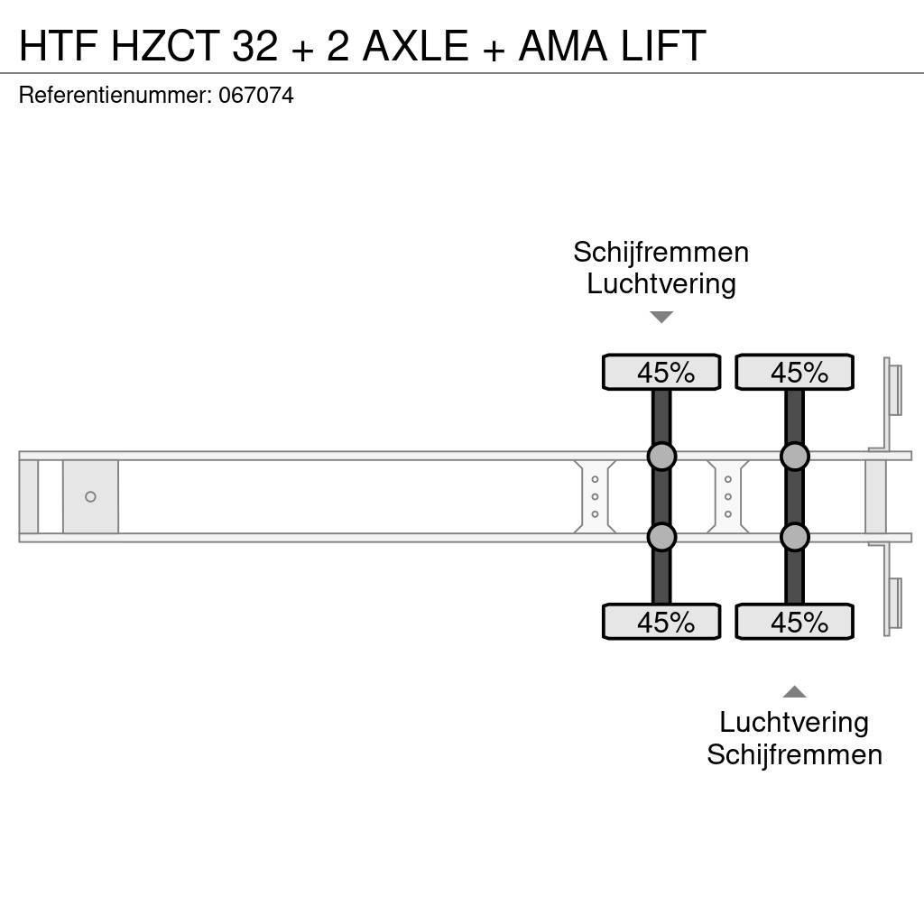 HTF HZCT 32 + 2 AXLE + AMA LIFT Semi-remorca utilitara