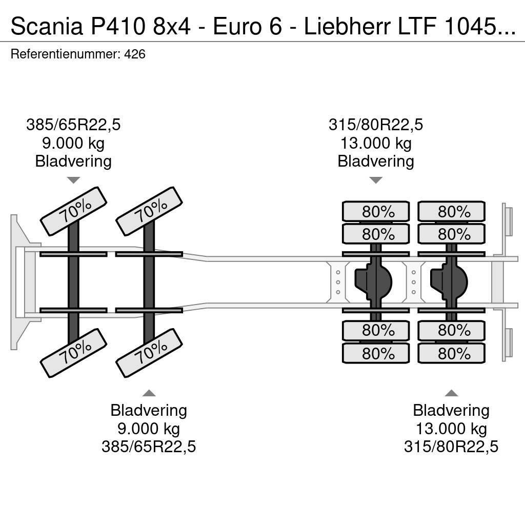 Scania P410 8x4 - Euro 6 - Liebherr LTF 1045-4.1 - Radio Macara pentru orice teren