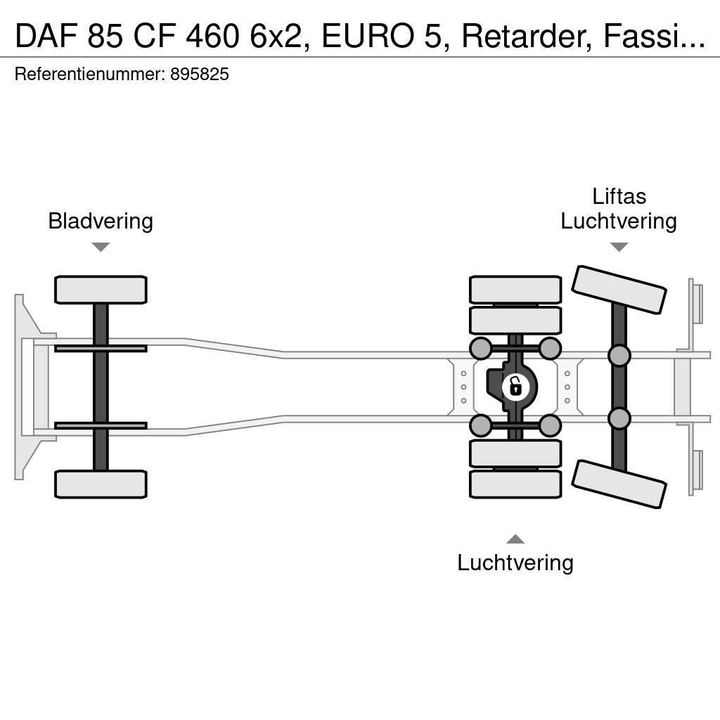 DAF 85 CF 460 6x2, EURO 5, Retarder, Fassi, Remote, Ma Camioane platforma/prelata
