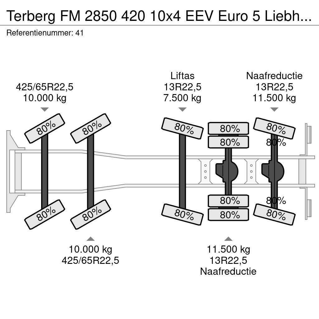 Terberg FM 2850 420 10x4 EEV Euro 5 Liebherr 15 Kub Mixer! Betoniera