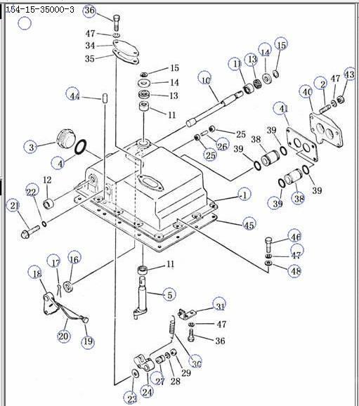 Shantui SD22 transmission control valve 154-15-350004- Transmisie