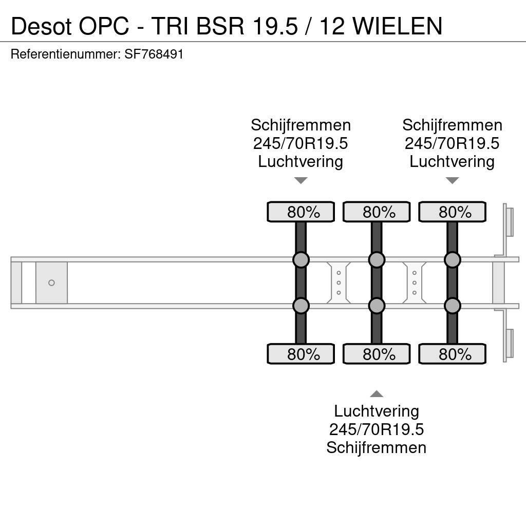 Desot OPC - TRI BSR 19.5 / 12 WIELEN Semi-remorca utilitara