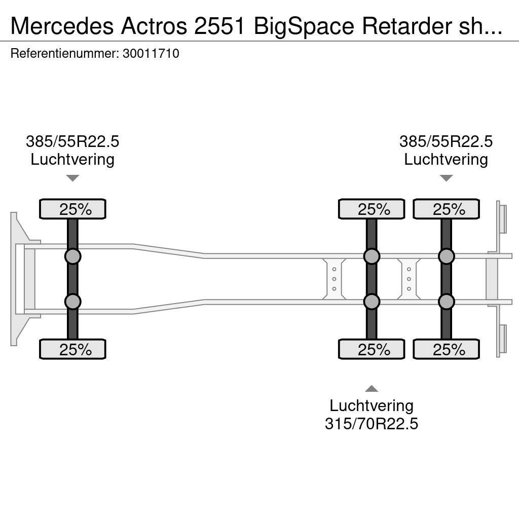 Mercedes-Benz Actros 2551 BigSpace Retarder showtruck Camion cadru container