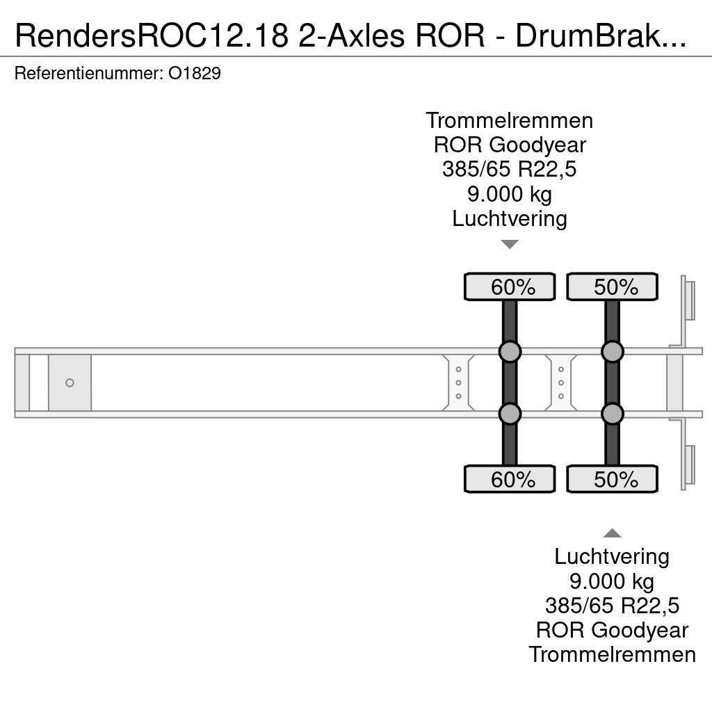Renders ROC12.18 2-Axles ROR - DrumBrakes - 20FT Connectio Camion cu semi-remorca cu incarcator