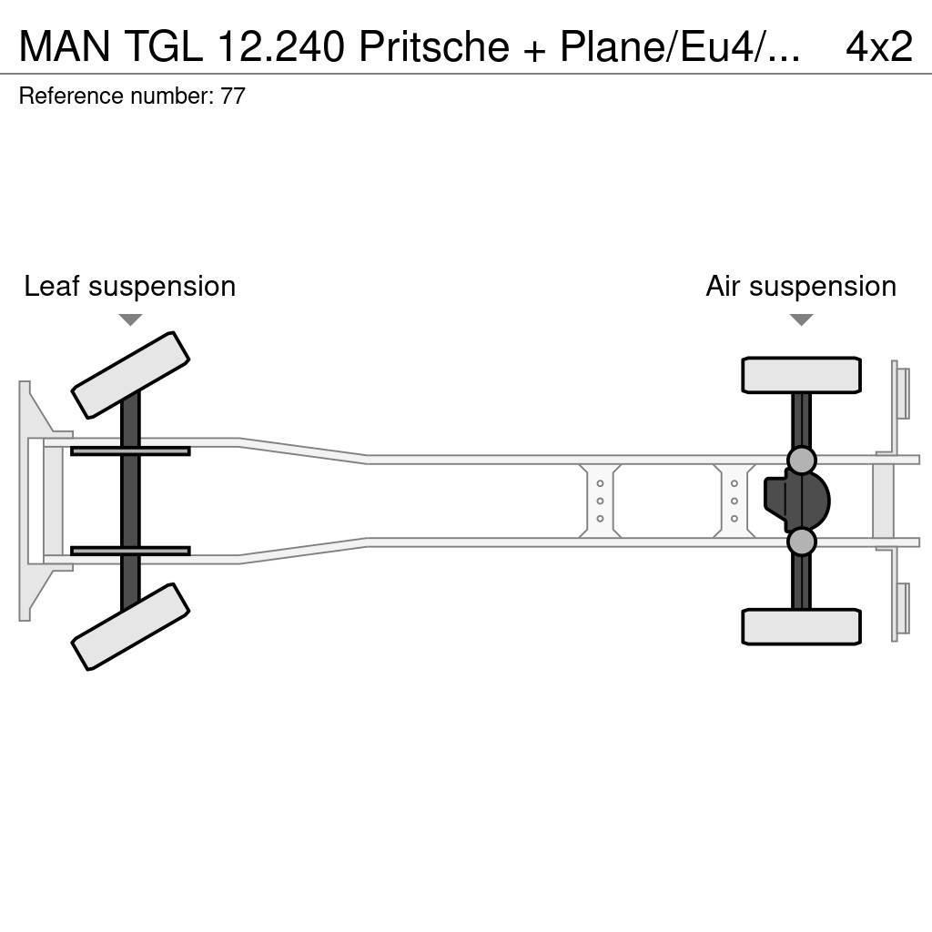MAN TGL 12.240 Pritsche + Plane/Eu4/LBW Camion cu prelata
