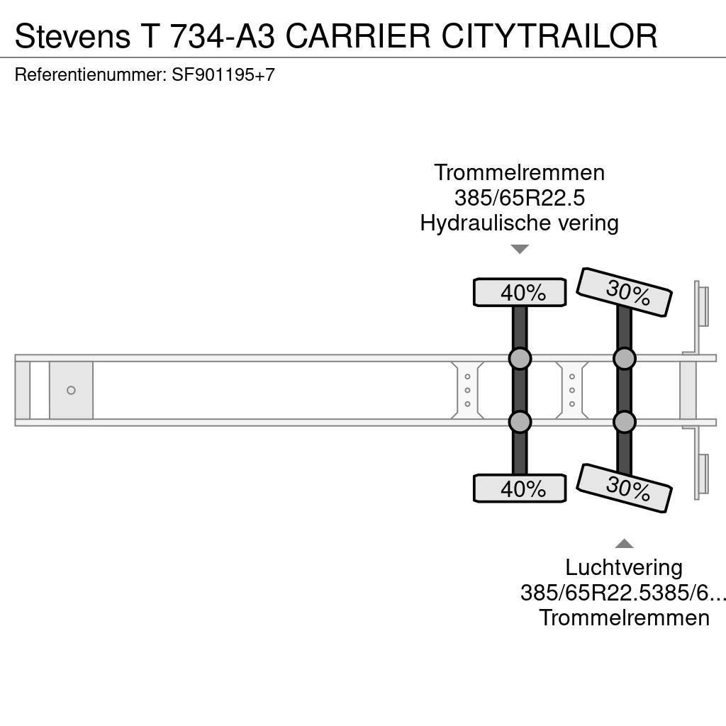 Stevens T 734-A3 CARRIER CITYTRAILOR Semi-remorci cu temperatura controlata