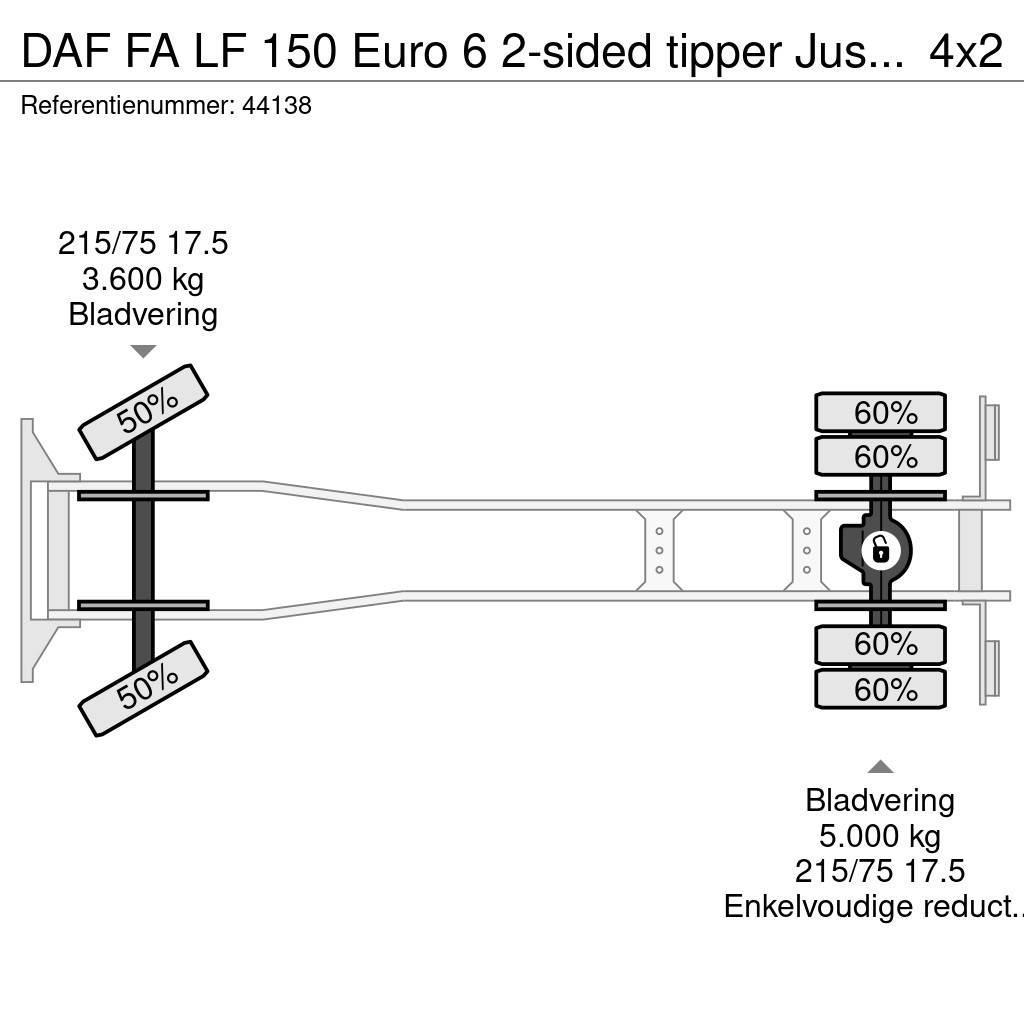 DAF FA LF 150 Euro 6 2-sided tipper Just 94.317 km! Autobasculanta