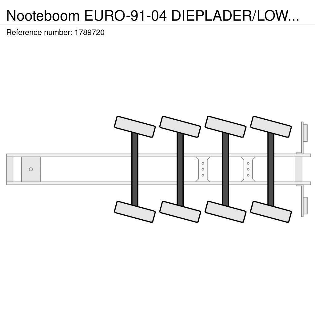 Nooteboom EURO-91-04 DIEPLADER/LOWLOADER/TIEFLADER Semi-remorca agabaritica