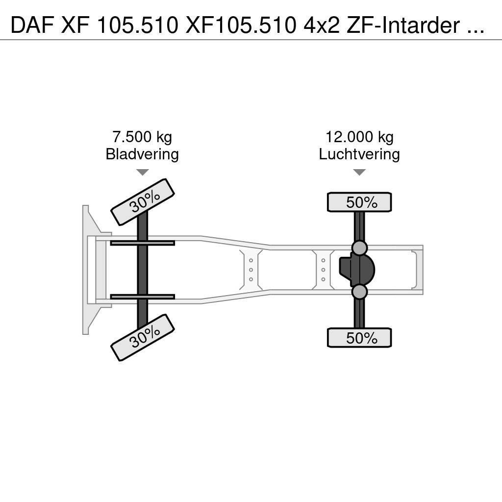 DAF XF 105.510 XF105.510 4x2 ZF-Intarder Euro 5 ADR Autotractoare