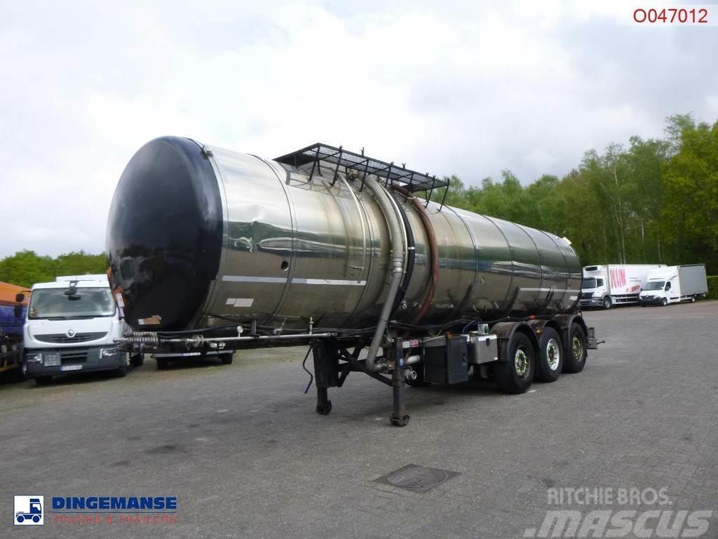 Metalovouga Bitumen tank inox 32 m3 / 1 comp + pump Cisterna semi-remorci