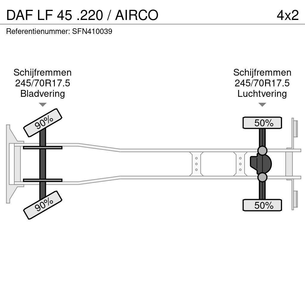 DAF LF 45 .220 / AIRCO Camioane platforma/prelata
