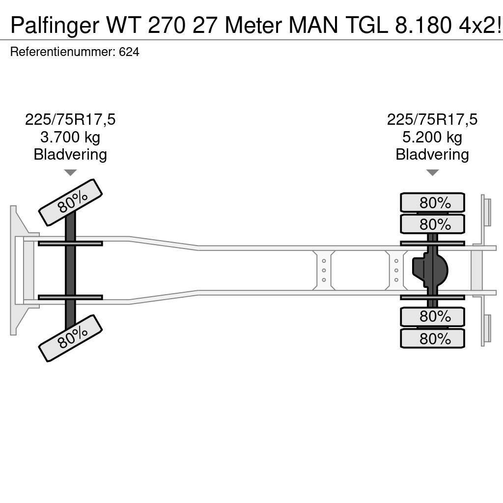Palfinger WT 270 27 Meter MAN TGL 8.180 4x2! Platforme aeriene montate pe camion