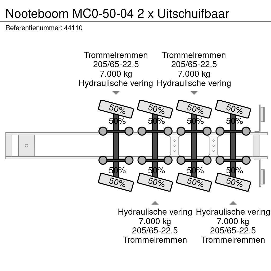 Nooteboom MC0-50-04 2 x Uitschuifbaar Semi-remorca agabaritica