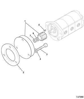 JCB - cuplaj pompa hidraulica - 45/911600 Hidraulice
