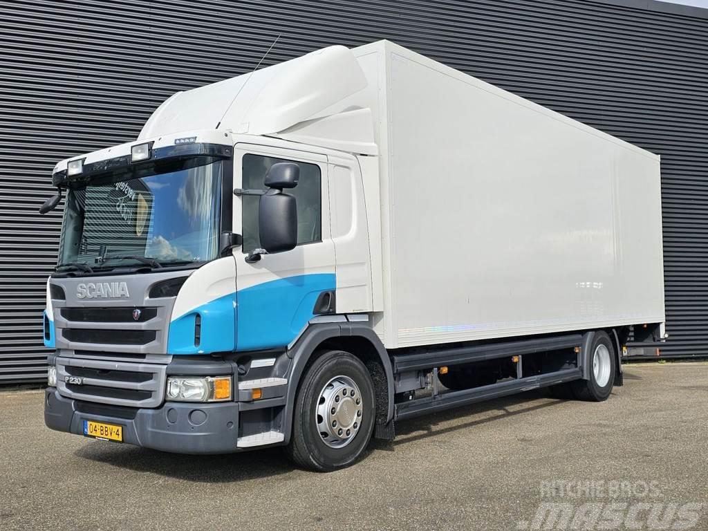 Scania P230 CLOSED BOX WITH SIDE DOORS / LIFT / KOFFER - Autocamioane