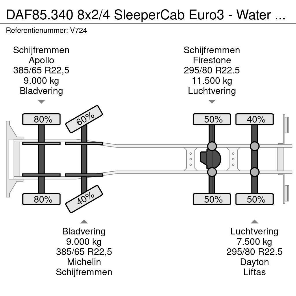 DAF 85.340 8x2/4 SleeperCab Euro3 - Water TankWagen 24 Cisterne