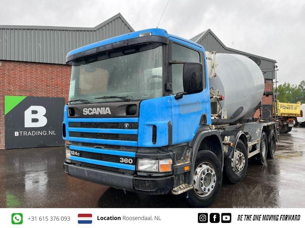 Scania P124-360 8x4 Concrete mixer 9m3 - Full steel - Big Betoniera