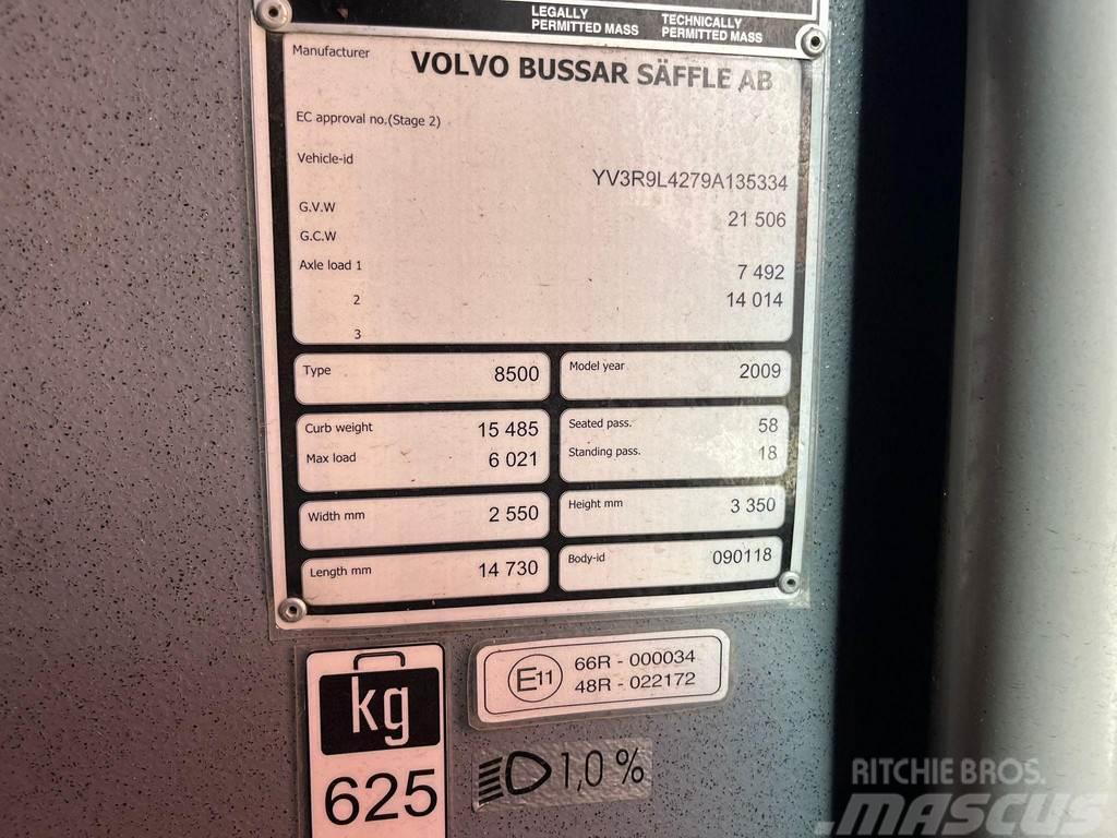 Volvo B12M 8500 6x2 58 SATS / 18 STANDING / EURO 5 Autobuze intercity