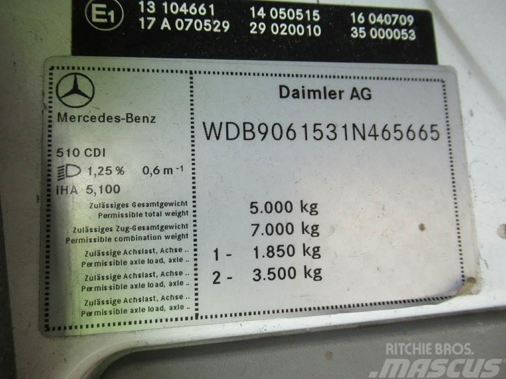 Mercedes-Benz Sprinter 510CDI Kipper + Zij-belading Side-loader Camion de deseuri