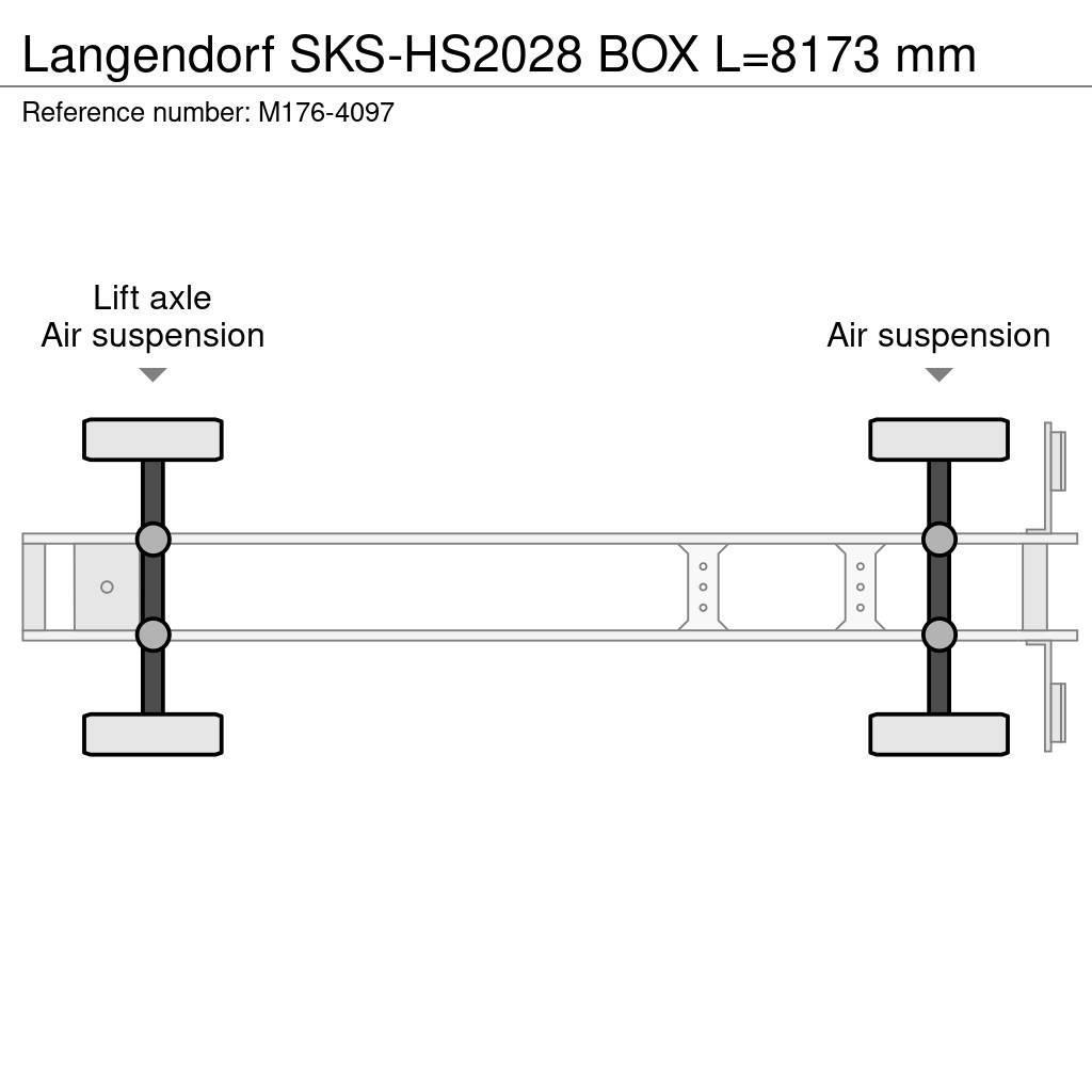 Langendorf SKS-HS2028 BOX L=8173 mm Semi-remorca Basculanta