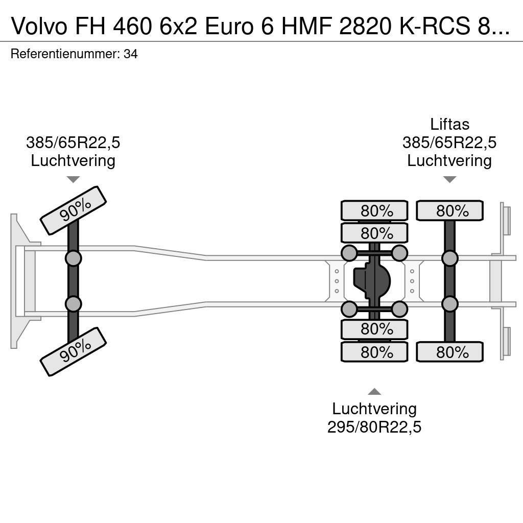 Volvo FH 460 6x2 Euro 6 HMF 2820 K-RCS 8 x Hydr Crane Ye Macara pentru orice teren