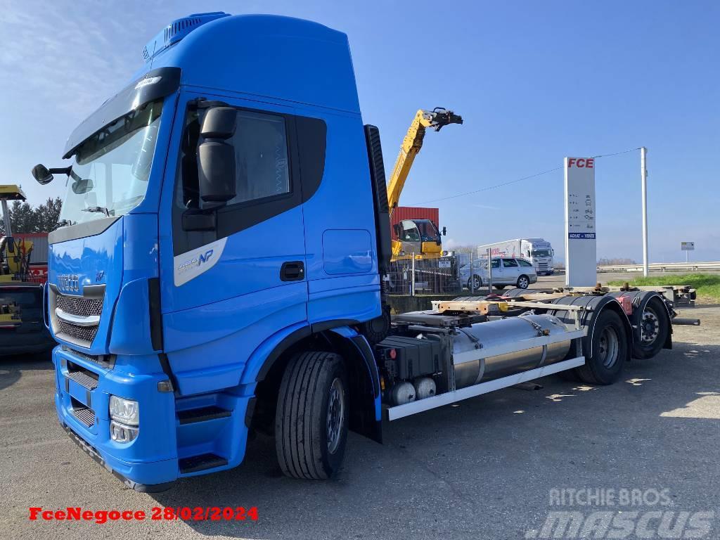 Iveco STRALIS 460NP LNG RETARDER Camion cadru container