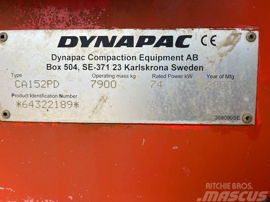 Dynapac CA152PD Single Drum Vibrating Pad Foot Roller Compactoare monocilindrice
