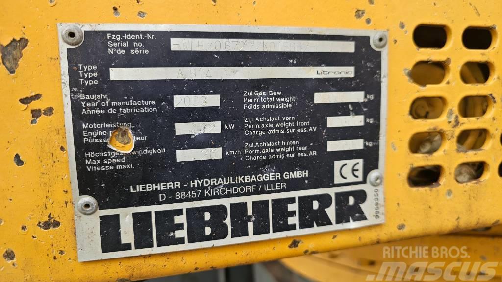 Liebherr A914 litronic Excavatoare cu roti
