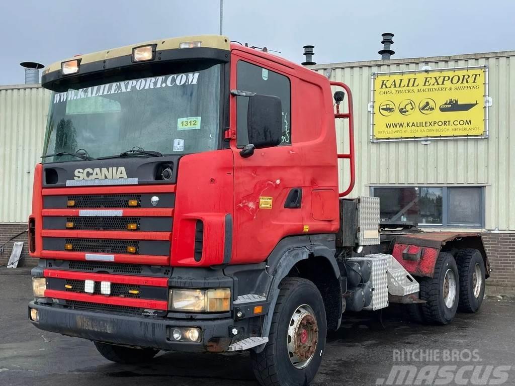 Scania R164-480 V8 Tractor 6x4 Manuel Gearbox Full Steel Camion cabina sasiu