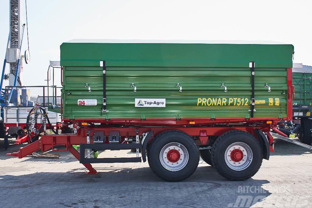 Pronar PT 512 TANDEM 12 tones tipping trailer/ przyczepa Remorci rabatabile