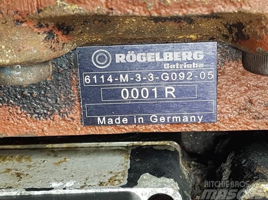  Rögelberg 6114-M-3-3-G092-Transmission/Getriebe/Tr Transmisie