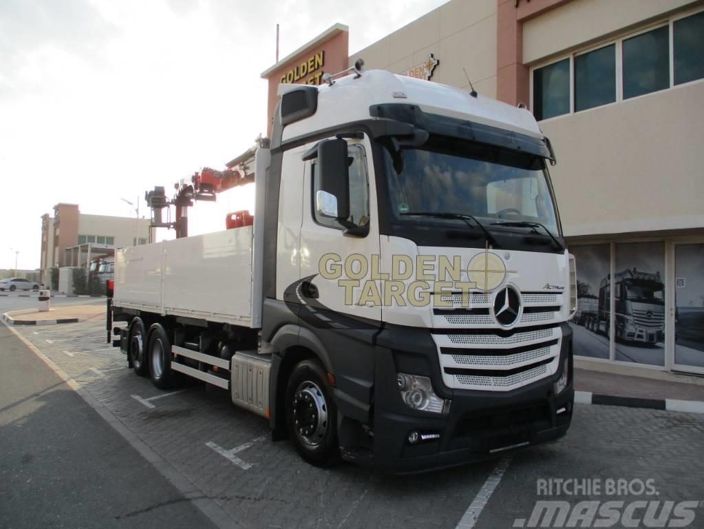 Mercedes-Benz Actros 2545 6x2 Truck w/ HMF2120K3 Block Crane Camioane cu macara