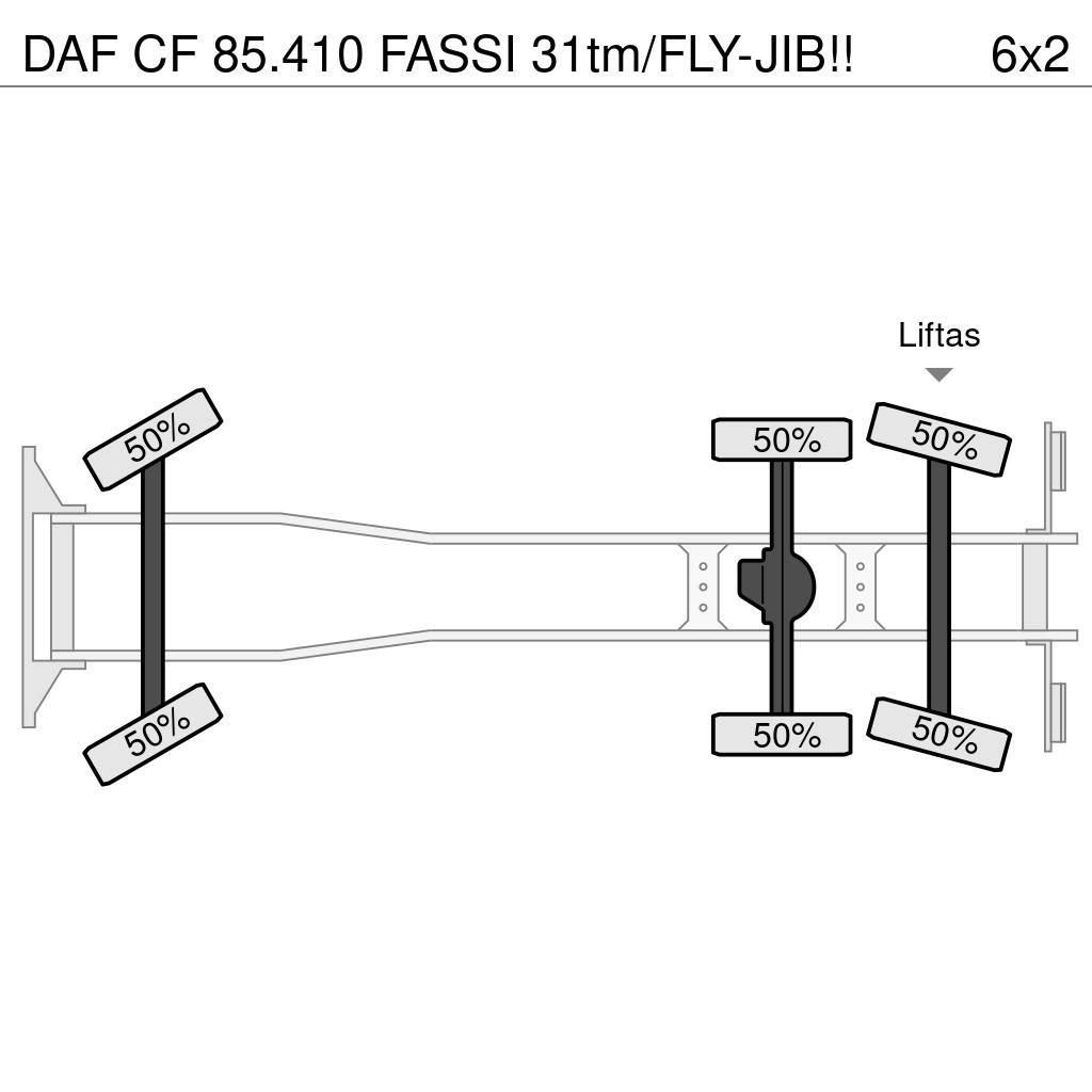 DAF CF 85.410 FASSI 31tm/FLY-JIB!! Macara pentru orice teren