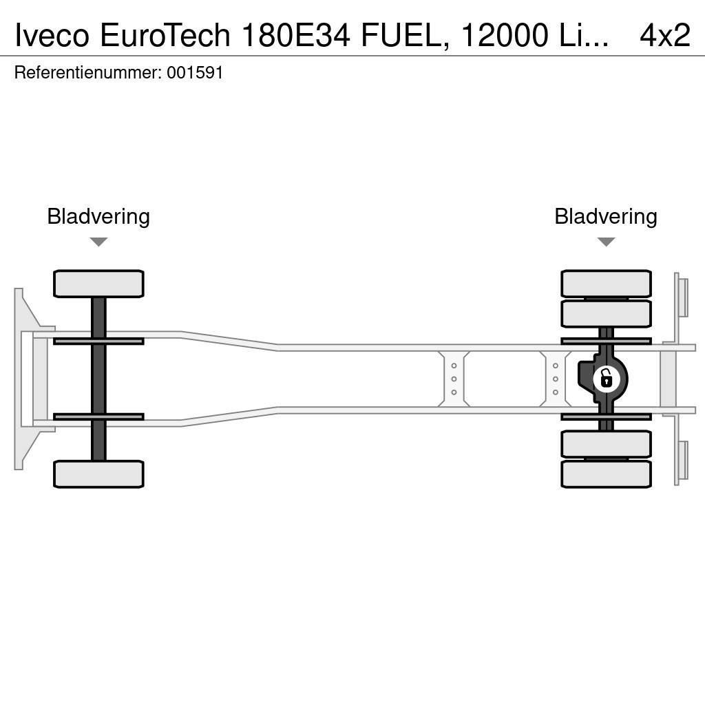 Iveco EuroTech 180E34 FUEL, 12000 Liter,2 Comp, Manual, Cisterne