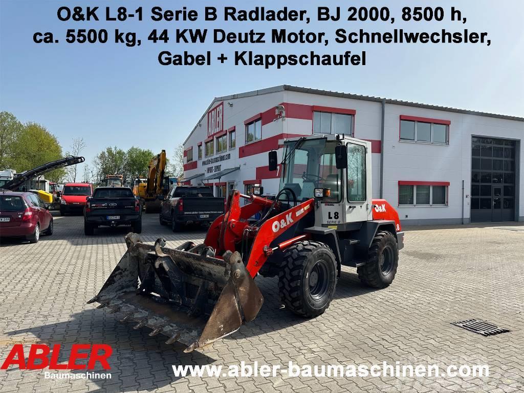 O&K L 8-1 Serie B Radlader Gabel+Schaufel+SW Incarcator pe pneuri
