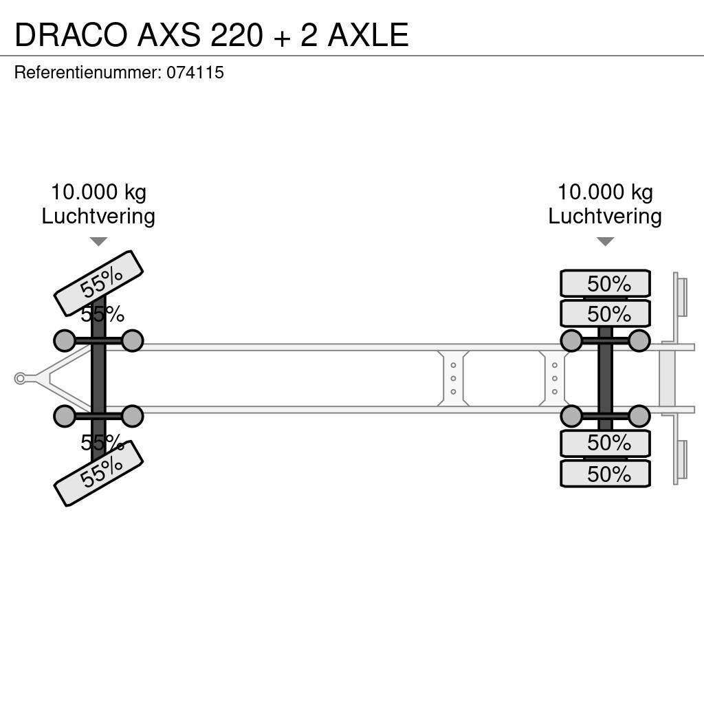Draco AXS 220 + 2 AXLE Remorca cu prelata