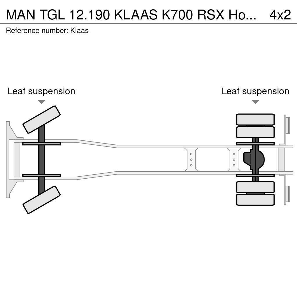 MAN TGL 12.190 KLAAS K700 RSX Hoogwerker bak (487 werk Platforme aeriene montate pe camion