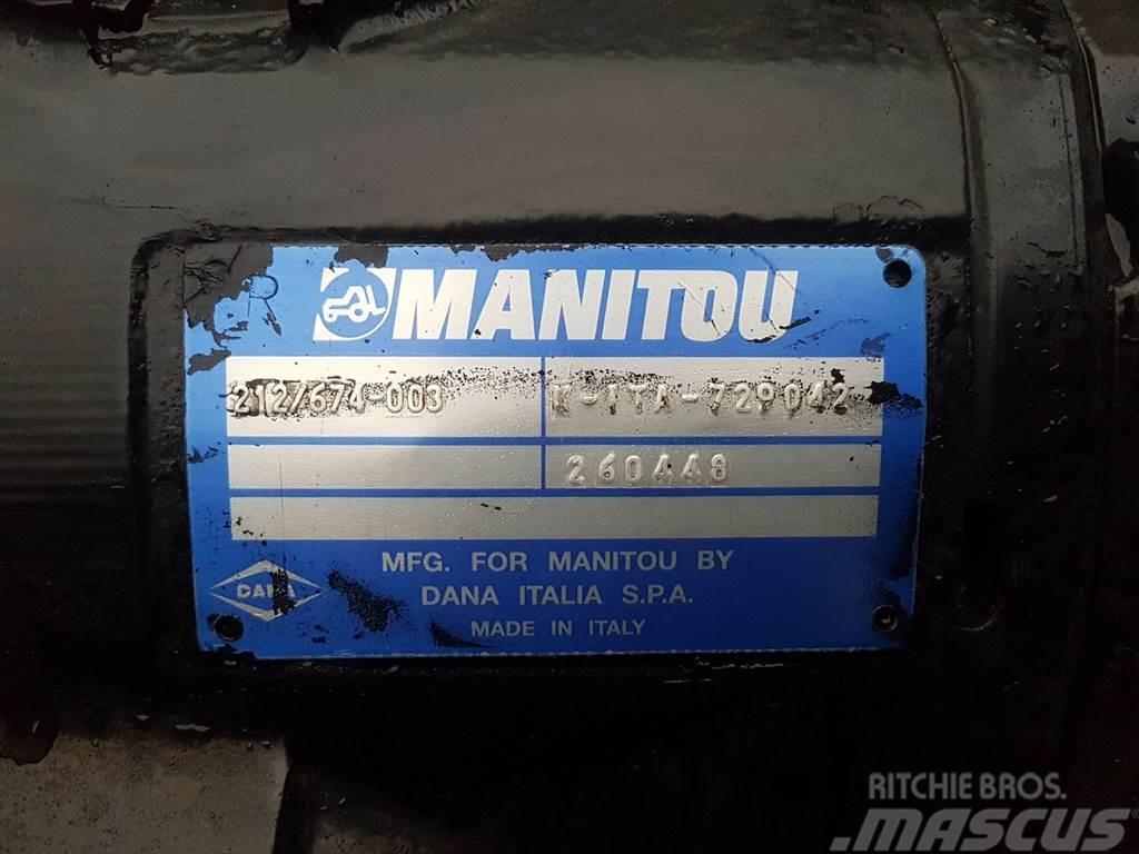 Manitou MT1840-Spicer Dana 212/674-003-Axle/Achse/As Axe