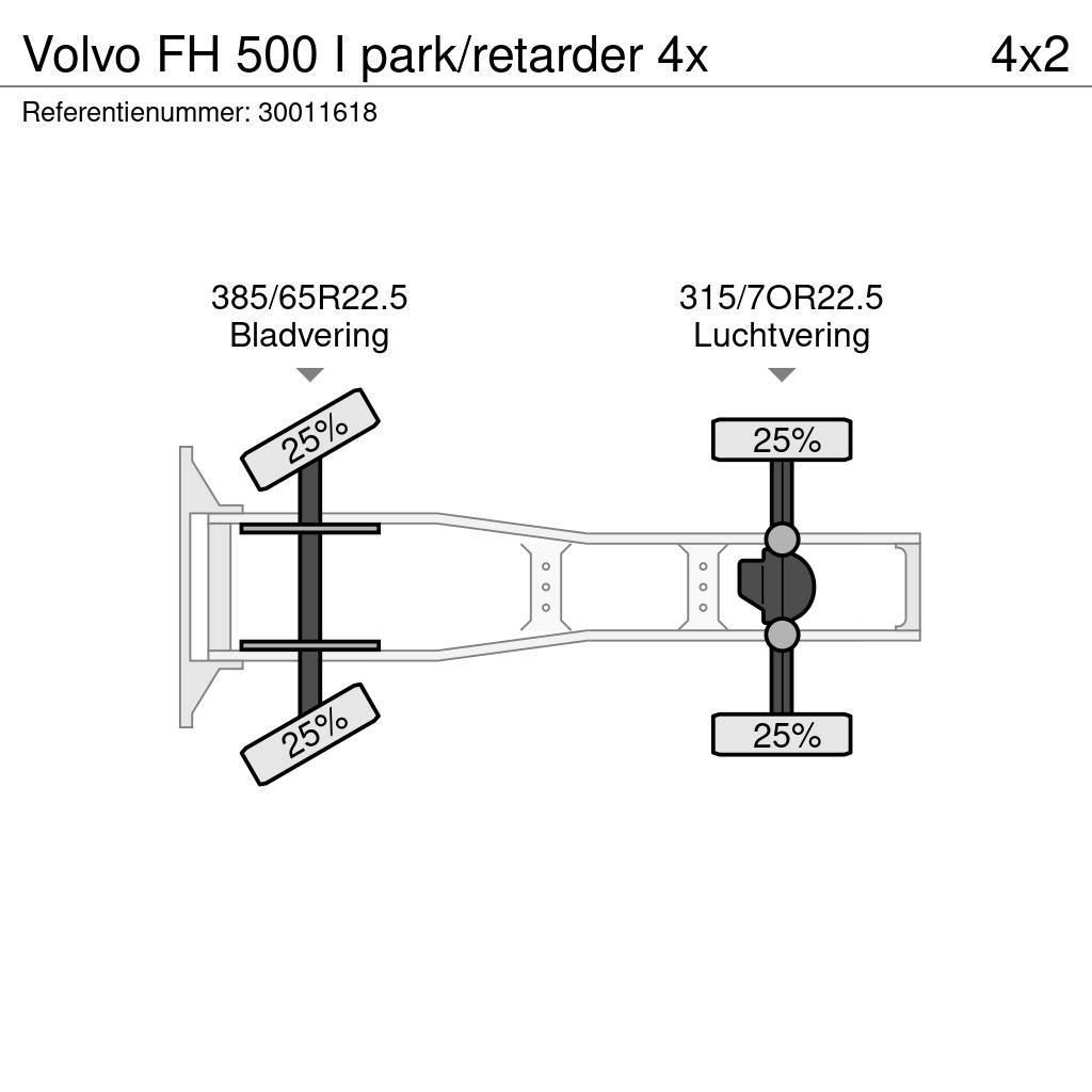 Volvo FH 500 I park/retarder 4x Autotractoare