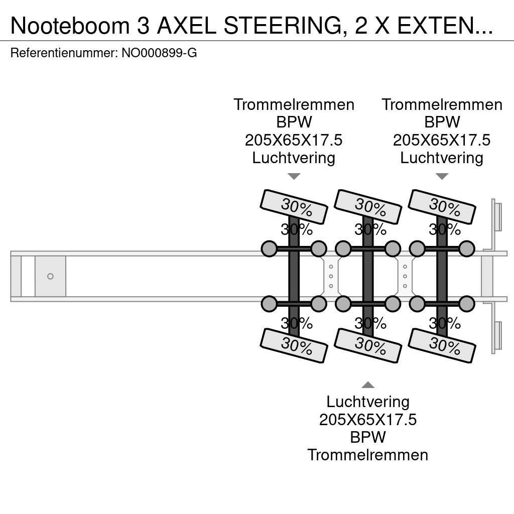 Nooteboom 3 AXEL STEERING, 2 X EXTENDABLE, LENGTH 10.9 M + 8 Semi-remorca agabaritica