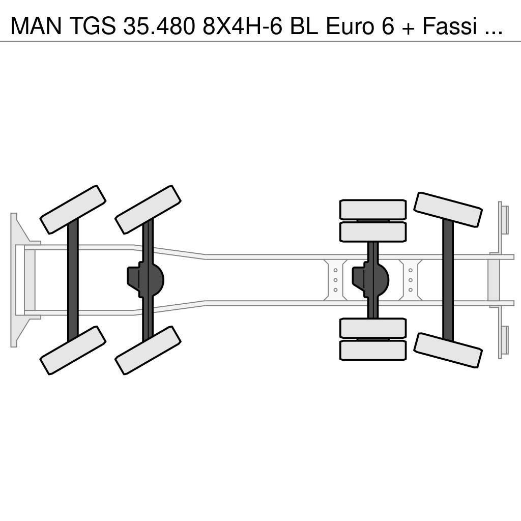 MAN TGS 35.480 8X4H-6 BL Euro 6 + Fassi F1350RA.2.28 + Macara pentru orice teren
